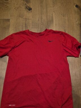 Nike Red Short-Sleeve Dri-FIT Crew Tee